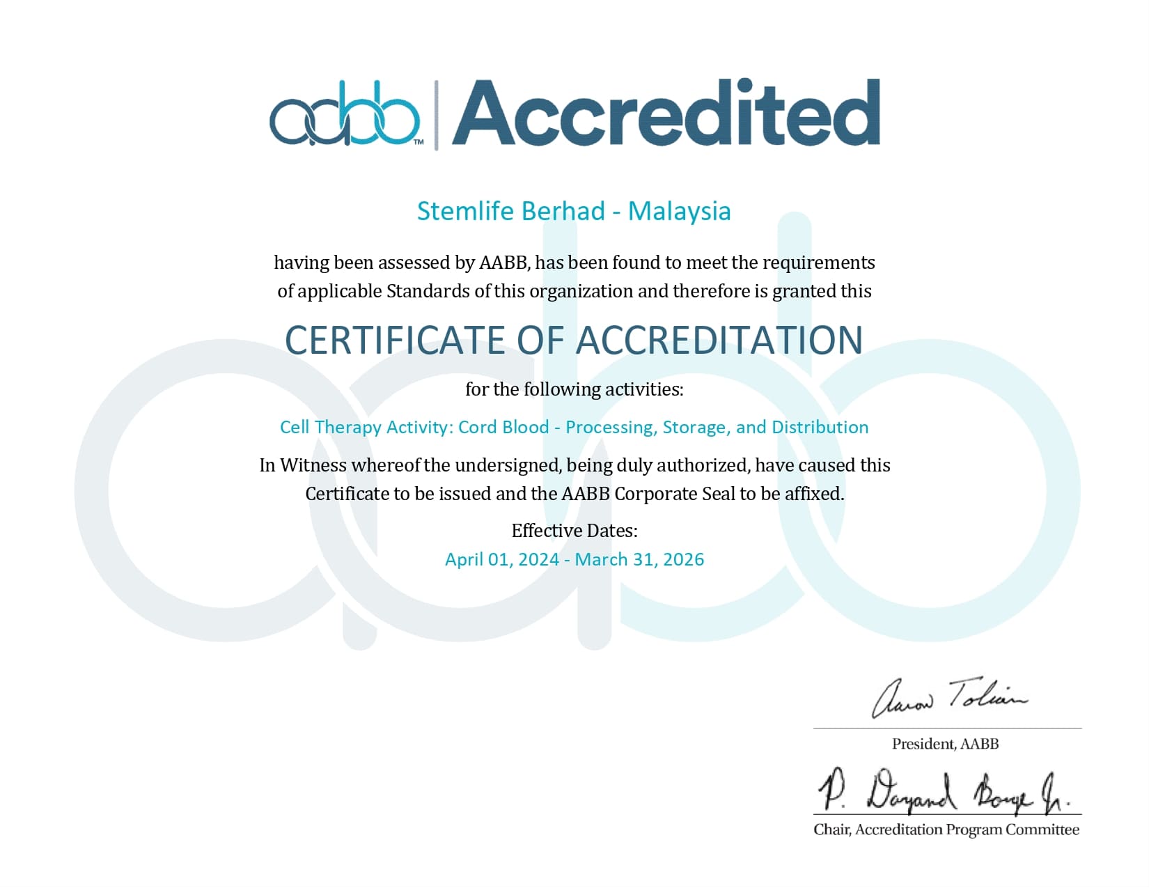Stemlife_AABB_Certificate